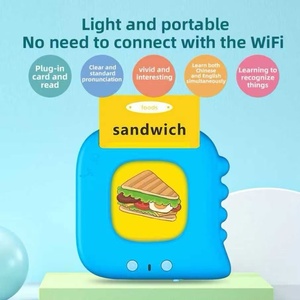 L5 Enfants Préscolaire Chinois <span class=keywords><strong>Anglais</strong></span> Orthophonie Machine d'Apprentissage Parler Carte Flash Jouets Éducatifs Précoces Lecteurs de Cartes - Product Image 2