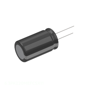 Condensador radial de canal del fabricante, con orificio pasante, 6.3PK220MEFC5X11, 220 uF, aluminio, 220UF, 20%, 6.3V - Product Image 1