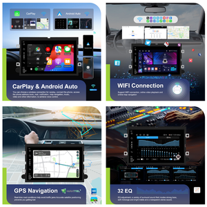 Autoradio Android Hikity 4+64G 7 pouces pour <span class=keywords><strong>Ford</strong></span> F-150/F250 Fusion Escape Montego, CarPlay sans fil, Android Auto, GPS, WiFi, vente en gros - Product Image 2