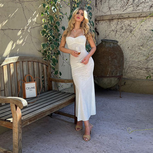 Wholesale Women <strong>Dresses</strong> Casual Summer High Quality <strong>Sexy</strong> <strong>Long</strong> <strong>Dresses</strong> Bodycon Sleeveless - Product Image 5