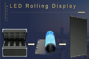 Jode trong nhà/ngoài trời Cán gấp LED hiển thị linh hoạt cán Màn hình LED cho đám cưới Movie buổi hòa nhạc thang máy phim - Product Image 4