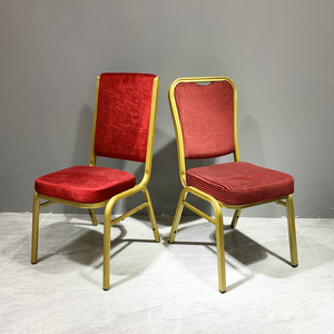 <span class=keywords><strong>Chaises</strong></span> de banquet empilables de luxe fantaisie en métal doré pour mariage, hôtel et extérieur avec coussin moelleux – Vente en gros à prix réduit - Product Image 4