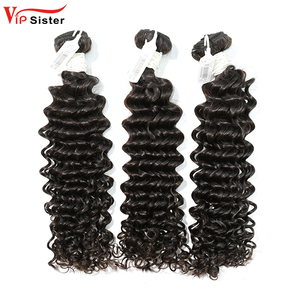 All'ingrosso capelli indiani vergini 100% ricci e profondi capelli umani naturali indiani listino prezzi i migliori venditori all'ingrosso di capelli indiani vergini - Product Image 3