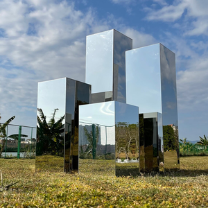 Soporte alto de pedestal de acrílico transparente, gran cubo de exhibición de acrílico transparente de 5 lados, <span class=keywords><strong>torre</strong></span> de flores hueca de zócalo de exhibición de acrílico - Product Image 4