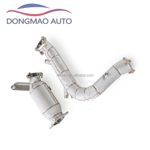 Convient pour <span class=keywords><strong>Audi</strong></span> <span class=keywords><strong>A5</strong></span> <span class=keywords><strong>40</strong></span> <span class=keywords><strong>TFSI</strong></span> 2.0T <span class=keywords><strong>2020</strong></span>-2025, tuyau d'échappement de performance en acier inoxydable avec bouclier thermique - Product Image 4