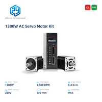 Kit de moteur servo Zhengyuan 1300W, 220V monophasé, 1500 tr/min, IP65, prend en charge les modes couple/position/vitesse