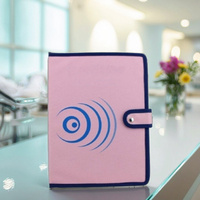 Trousse de Rangement Portable Multifonctionnelle Classique et Durable pour Résultats Médicaux, Sac Souple pour Femmes avec Bouton Pression, Pochette d'Examen en Textile PP