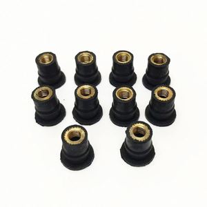 Tuerca de Expansión de Goma con Inserto de Latón para Parabrisas de Motocicleta, ATV, Kayak, Fijación de Carrocería M4 M5 M6 - Product Image 1