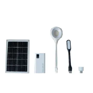 太阳能充电器20000毫安便携式太阳能电源组外部电池太阳能电池板充电器三灯
