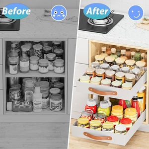תחת שולחן רכוב הזזה ארון דבק לשלוף ארון מטבח המארגן אחסון מושך מגירות עבור ארונות במזווה מקל - Product Image 4