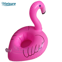Sous-verre gonflable PVC Flamingo rose le plus vendu – Support de verre flottant portable personnalisé pour piscine ou spa – Pratique et élégant