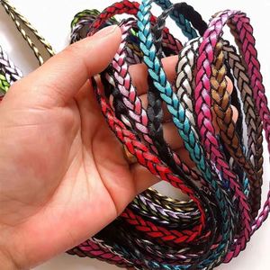 Custom Braided Long Flat Rope Polyester Keychain Lanyard Quality Cell Phone Neck Strap - Product Image 3