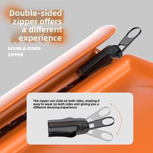 Sonbahar Kış Sıcak Su Geçirmez Çift Taraflı Köpek Montu, Büyük Köpekler için Sıkıştırmayan Polyester Düz Günlük Evcil Hayvan Ceketi - Product Image 3