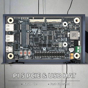 Pcie Gigabit Ethernet USB <span class=keywords><strong>3.2</strong></span> Gen1 ban phát triển hat cho <span class=keywords><strong>Raspberry</strong></span> <span class=keywords><strong>Pi</strong></span> 5 với 3x USB <span class=keywords><strong>3.2</strong></span> Gen1 cổng Din Rail gắn - Product Image 3