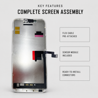 Écran OLED souple HX, écran LCD LTPO, écran tactile, assemblage de numériseur pour iPhone 16, 16 Pro, 16 Plus, 16 Pro Max Series