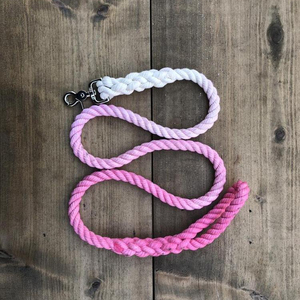 Correa para Perro Hecha a Mano con Cuerda de Algodón Ombré - Product Image 1