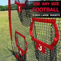 Sac à main de zone de frappe de filet de lancement d'équipement d'entraînement de baseball/softball à hauteurs réglables pour la pratique de la frappe et de la capture
