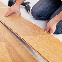 Hybrid Click Plank Waterproof Laminate Flooring, Red Wood
