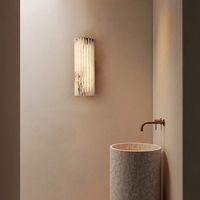 Lampe Française de Luxe Onyx Espagnol Lampe Murale de Salon Fond d'Entrée Moderne Minimaliste Lampe de Chambre à Coucher Designer