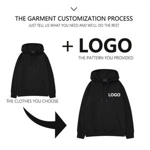Sản Xuất Chất Lượng Cao 400 Gram 100% Bông Người Đàn Ông Của Áo Thun Hoodies Biểu Tượng Tùy Chỉnh Trống Heavyweight Cộng Với Kích Thước Unisex Hoodies - Product Image 3