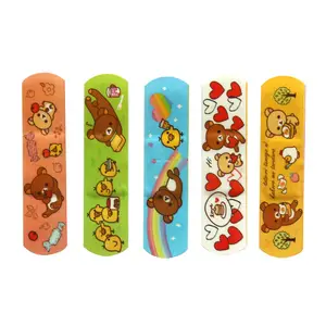 Custom Logo Printed Plaster PE Waterproof Bandages OEM Cartoon Adhesive First Aid Bandage