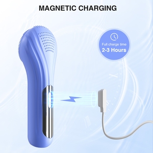 Brosse nettoyante électrique en silicone pour le visage, nettoyage en profondeur des pores, élimination de la saleté et de l'excès de sébum, outil de nettoyage doux pour le visage - Product Image 2