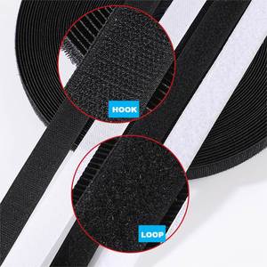 Bande auto-agrippante en polyester de qualité B, forte résistance, pour fixation de canapé, couture de vêtements, bricolage, à coudre – Vente en gros fabricant - Product Image 2