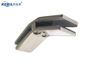 Meistverkaufte Edelstahl 45-Grad-Glasklammer DIY Rostbeständig Modernes Design für Großhandel - Product Image 1