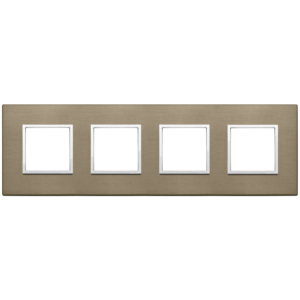 <b>Plate</b> 8M 2+2+2+2 Dark Bronze Wall <b>Switches</b> 31mm Length 9.7cm Width 1.7cm Height - Product Image 1