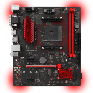 Carte mère MS Computer Parts B350M PRO-VH PLUS MORTAR VD GAMING VDH BAZOOKA M2 DDR4 AM4 pour processeur de bureau DDR4 AM4 - Product Image 3