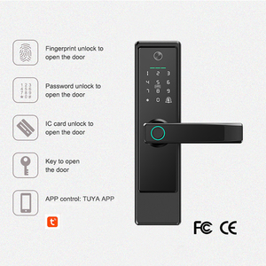 Serrure de porte intelligente en aluminium avec empreinte digitale, caméra, carte IC, Tuya Wifi, serrure électronique pour porte en bois, OEM ODM - Product Image 6
