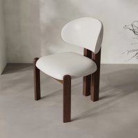 Chaise de salle à manger en bois massif de style italien, chaise à dossier de luxe léger, chaise de bureau à domicile, chaise minimaliste pour hôtel, maquillage et loisirs