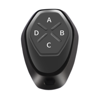 Transmisor Universal YET2212 de 4 Botones con Código Variable/Aprendizaje y Indicador LED para Puertas de Garaje y Abridores de Portones (Automático)