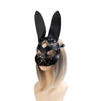 Masque d'Halloween en cuir en gros pour femmes, jouets sexuels SM, vente directe d'usine, bandeaux pour les yeux, masques de fête masquée, équipement fétichiste pour adultes