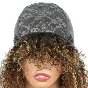 วิกผมแท้จากอินเดียแบบไม่ต้องใช้กาว ความหนาแน่น 180% <span class=keywords><strong>ผม</strong></span>สั้นหยิกแบบแอฟโฟร ขนาด 10 นิ้ว ไฮไลท์<span class=keywords><strong>สี</strong></span> P4/27 สำหรับผู้หญิงยุโรป <span class=keywords><strong>ผม</strong></span>เวอร์จิ้น - Product Image 5