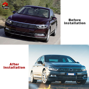 2015 R Phong Cách Cơ Thể Kit Đối Với Volkswagen <span class=keywords><strong>Passat</strong></span> B8 Cơ Thể Kit Với Phía Trước Bumper Phía Sau Khuếch Tán Bên Váy Nướng - Product Image 6