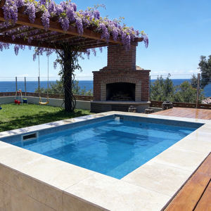 Piscina de fibra de vidrio para exteriores, piscina elevada, piscina exterior de 5 pies de profundidad. - Product Image 6