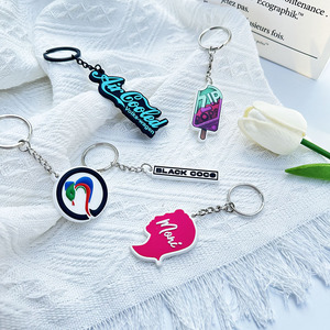 <span class=keywords><strong>Porte</strong></span>-clés <span class=keywords><strong>mousqueton</strong></span> en PVC avec décoration tridimensionnelle 3D Hu Ling pendentif en plastique souple imprimé UV résine d'<span class=keywords><strong>action</strong></span> de main de dessin animé - Product Image 4