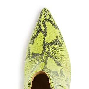 Bottines à bout pointu à talons hauts, imprimé serpent, pour femmes, bottes courtes à la cheville, offre spéciale - Product Image 3