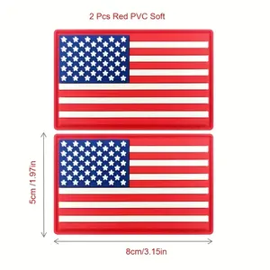 红外反光贴片美国国旗聚氯乙烯软贴5 * 8厘米背包帽子夹克裤子多种颜色可选