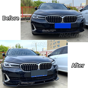 สำหรับ BMW ซีรีส์ 5 G30 LCI ปี 2017-2022 G30 ชุดแต่งสเกิร์ตหน้า สปอยเลอร์ ดิฟฟิวเซอร์ ครอบกันชนหน้า ชุดแต่งภายนอก - Product Image 2
