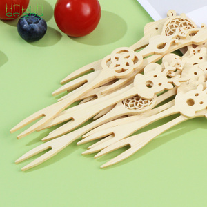 Brochetas de Bambú <span class=keywords><strong>con</strong></span> Forma de Animales Adorables <span class=keywords><strong>con</strong></span> Logotipo Personalizado para Frutas y Platos de Fiesta - Product Image 1