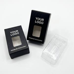 Cajas de Cartón con Materiales Reciclados en Relieve Ecológicas Personalizadas, Bandeja de Plástico con Inserto, Pegatinas Holográficas, Perfumes y Cosméticos de 3 ml y 10 ml - Product Image 3