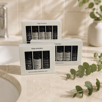 Coffret Cadeau d'Huiles Aromatiques Apothecary 5 Pièces - Collection d'Huiles Essentielles pour le Sommeil, la Calme, l'Équilibre, la Restauration et la Tranquillité - Pour Diffuseur et Massage
