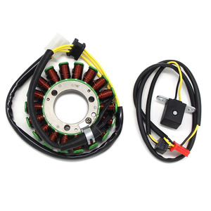 Bobina de Estator de Motocicleta, Bobina de Rotor de Magneto para <span class=keywords><strong>Kawasaki</strong></span> EN400 EN450 EN500 <span class=keywords><strong>Vulcan</strong></span> EX400 EX500 KLE400 KLE500 21003-1123 - Product Image 1