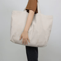 Sacs de courses réutilisables en coton, sacs fourre-tout en toile de couleur naturelle en gros pour femmes, sac à bandoulière écologique, sac à main de plage en corde
