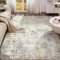 Tapis de sol antidérapant pour chambre à coucher, tapis d'intérieur pour salon, tapis fabriqué à la machine, tapis de salon en polyester pour la maison