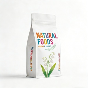 Bolsa de Papel Kraft con Cierre Hermético, Impresa Personalizada, Reciclable, para Envasado de Alimentos, Granos y Snacks - Product Image 4
