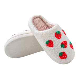 Chaussons d'intérieur thermiques doux et antidérapants pour femmes, avec logo personnalisé et broderie, pour l'hiver - Product Image 2