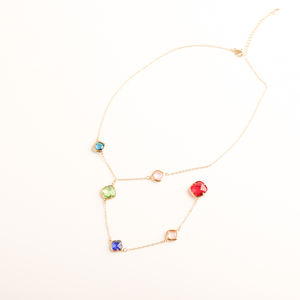 Ajustable 18K titanio Acero inoxidable Ins impermeable estrella circón gargantilla collar trenzado CADENA DE Singapur para regalo de mujer - Product Image 6